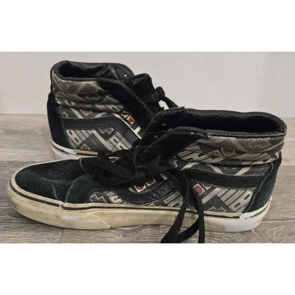 Vans Nintendo NES GAME OVER Controller SK8-HI Hightop Shoes Mens Sz 5 womens 6.5